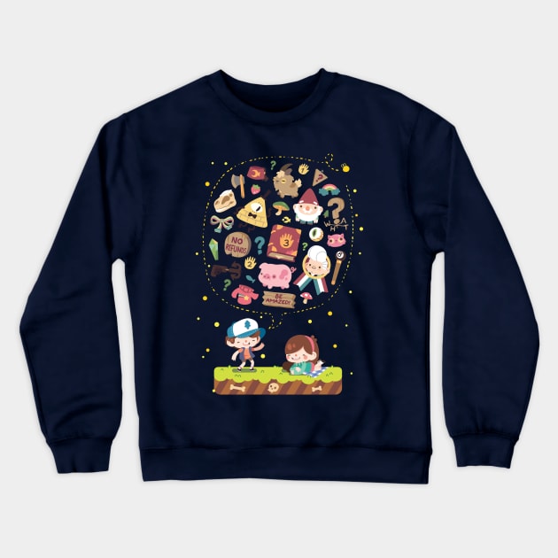 LATE NIGHT STORIES Crewneck Sweatshirt by milkbun